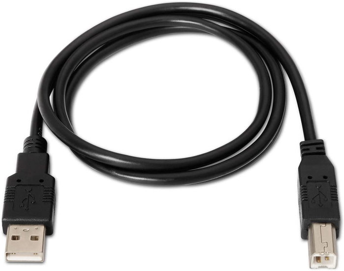 Aisens Cable USB 2.0 para Impresora Tipo A/M a B/M Negro 3m Aisens Cable USB 2.0 para Impresora Tipo A/M a B/M Negro 3m